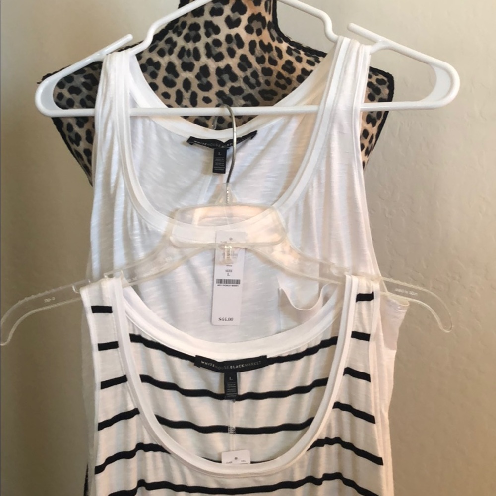 2 WHBM sleeveless tunics. New with tags.